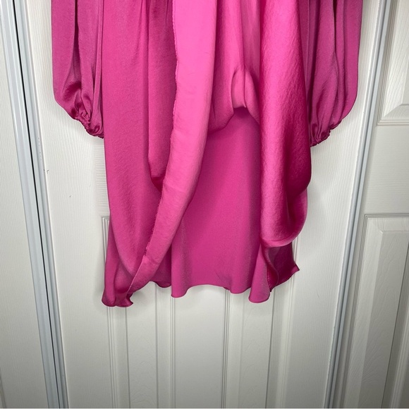 Kobi Halperin Women's Stavy Short Mini Dress in Pink Lady Sz. Large Flowy Sleek - Picture 10 of 14